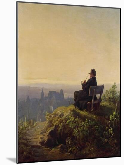 Peaceful Evening-Carl Spitzweg-Mounted Giclee Print