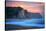 Peaceful Fire Sunset Sky Near Santa Cruz, California Coast-Vincent James-Stretched Canvas