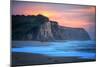 Peaceful Fire Sunset Sky Near Santa Cruz, California Coast-Vincent James-Mounted Premium Photographic Print