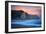 Peaceful Fire Sunset Sky Near Santa Cruz, California Coast-Vincent James-Framed Photographic Print