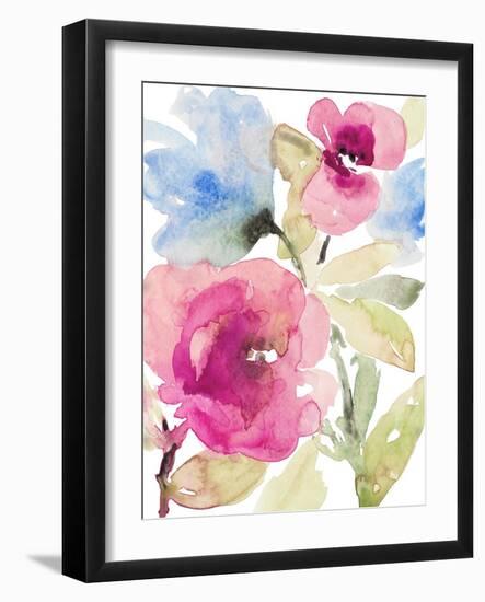 Peaceful Florals I-Lanie Loreth-Framed Art Print