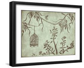 Peaceful Garden III-Nancy Slocum-Framed Art Print