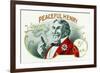 Peaceful Henry Brand Cigar Box Label-Lantern Press-Framed Premium Giclee Print