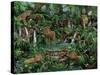 Peaceful Jungle-Betty Lou-Stretched Canvas