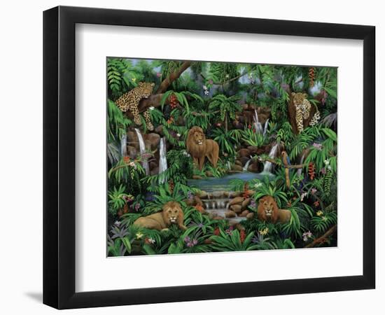 Peaceful Jungle-Betty Lou-Framed Premium Giclee Print