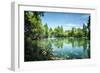 Peaceful Lake Scene with Greenery at One of the Lesser known Spots at West Lake in Hangzhou-Andreas Brandl-Framed Photographic Print