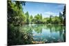 Peaceful Lake Scene with Greenery at One of the Lesser known Spots at West Lake in Hangzhou-Andreas Brandl-Mounted Photographic Print