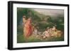 Peaceful Love, C.1718-19-Jean Antoine Watteau-Framed Giclee Print