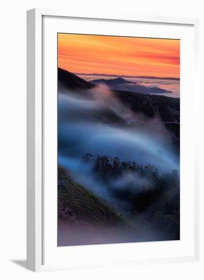 Peaceful Mood Fog Sweeps Marine Headlands, Northern California-Vincent James-Framed Photographic Print