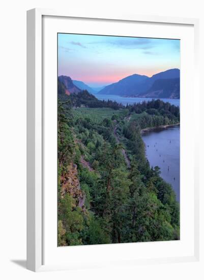 Peaceful Morning at Columbia River Gorge, Oregon-Vincent James-Framed Photographic Print