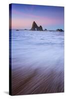 Peaceful Morning Beach, Half Moon Bay, Martin's Beach, California Coast-Vincent James-Stretched Canvas