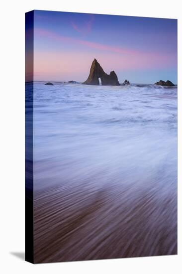 Peaceful Morning Beach, Half Moon Bay, Martin's Beach, California Coast-Vincent James-Stretched Canvas