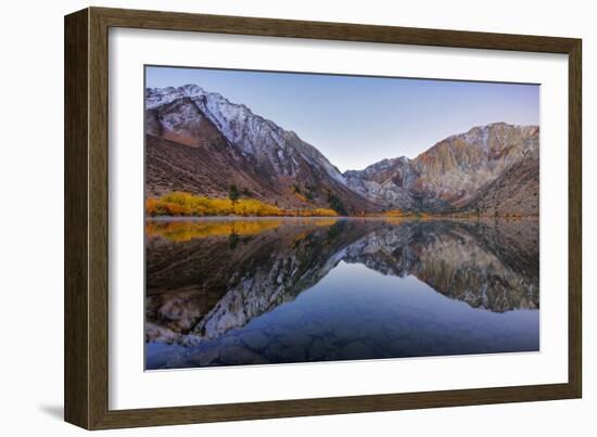 Peaceful Morning Reflection at Convict Lake, Eastern Sierras, California-Vincent James-Framed Photographic Print