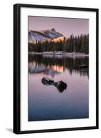 Peaceful Morning Reflection Yosemite Tioga Pass Tenaya Lake-Vincent James-Framed Photographic Print