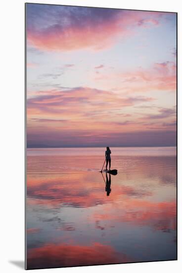 Peaceful Paddle Boarding-Ben Wood-Mounted Giclee Print