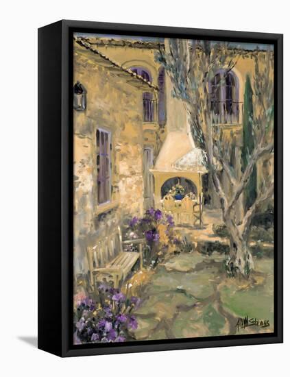 Peaceful Patio-Allayn Stevens-Framed Stretched Canvas