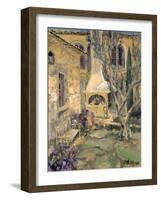 Peaceful Patio-Allayn Stevens-Framed Art Print