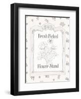 Peaceful Petals IV Neutral-Beth Grove-Framed Art Print