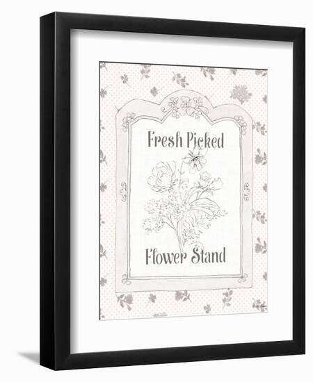 Peaceful Petals IV Neutral-Beth Grove-Framed Art Print