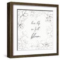 Peaceful Petals X Neutral-Beth Grove-Framed Art Print