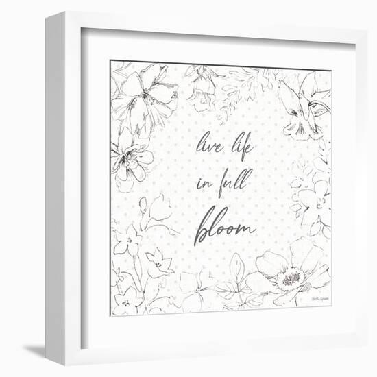 Peaceful Petals X Neutral-Beth Grove-Framed Art Print