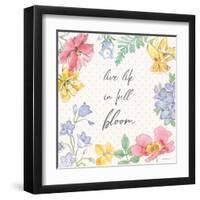 Peaceful Petals X-Beth Grove-Framed Art Print