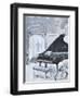 PEACEFUL PIANO-ALLAYN STEVENS-Framed Art Print