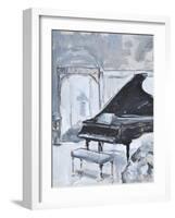 PEACEFUL PIANO-ALLAYN STEVENS-Framed Art Print