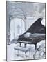 PEACEFUL PIANO-ALLAYN STEVENS-Mounted Art Print