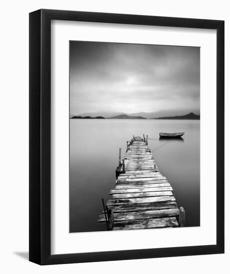 Peaceful Pier-null-Framed Art Print