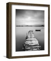 Peaceful Pier-null-Framed Art Print