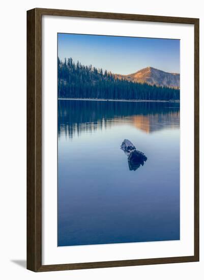 Peaceful Reflections at Tenaya Lake, Yosemite California-Vincent James-Framed Photographic Print