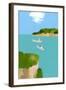 Peaceful sea-Hiroyuki Izutsu-Framed Giclee Print