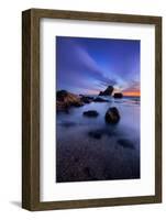 Peaceful Seascape After Sunset, Sonoma Coast, California-Vincent James-Framed Photographic Print