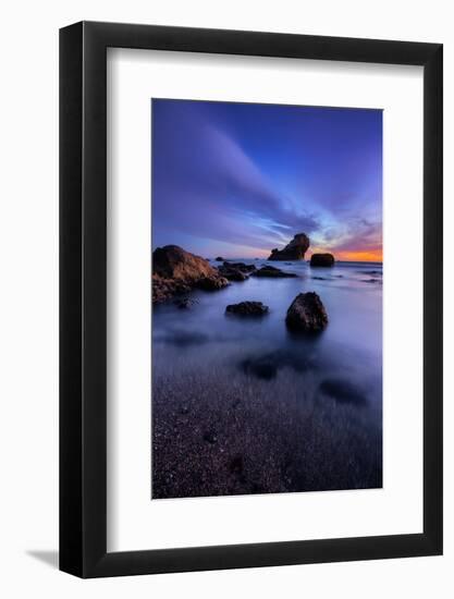 Peaceful Seascape After Sunset, Sonoma Coast, California-Vincent James-Framed Photographic Print