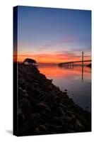 Peaceful Sunrise, East Span of the Bay Bridge, San Francisco, California-Vincent James-Stretched Canvas