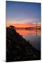 Peaceful Sunrise, East Span of the Bay Bridge, San Francisco, California-Vincent James-Mounted Photographic Print