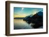 Peaceful Village Chalets on a Volcano Crater Lake on Lake Batur, Bali Island, Indonesia.-CHEN WEI SENG-Framed Photographic Print