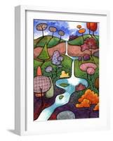 Peaceful Waterfall-Sandra Willard-Framed Giclee Print