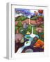 Peaceful Waterfall-Sandra Willard-Framed Giclee Print