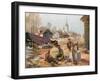 Peaceful Work Behind the Front in Russian Poland-Felix Schwormstadt-Framed Giclee Print