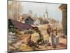 Peaceful Work Behind the Front in Russian Poland-Felix Schwormstadt-Mounted Giclee Print