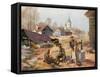 Peaceful Work Behind the Front in Russian Poland-Felix Schwormstadt-Framed Stretched Canvas