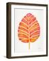 Peach Alocasia-Cat Coquillette-Framed Giclee Print