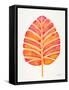 Peach Alocasia-Cat Coquillette-Framed Stretched Canvas