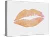 Peach and Gold Lips-Natasha Wescoat-Stretched Canvas