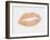 Peach and Gold Lips-Natasha Wescoat-Framed Giclee Print