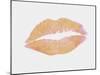 Peach and Gold Lips-Natasha Wescoat-Mounted Giclee Print