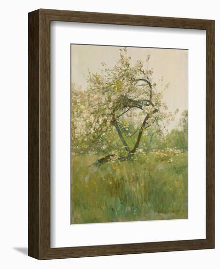 Peach Blossoms, Villiers-le-Bel, 1887-89-Childe Frederick Hassam-Framed Giclee Print