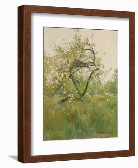 Peach Blossoms, Villiers-le-Bel, 1887-89-Childe Frederick Hassam-Framed Giclee Print